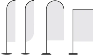 Feather flags for event marketing
